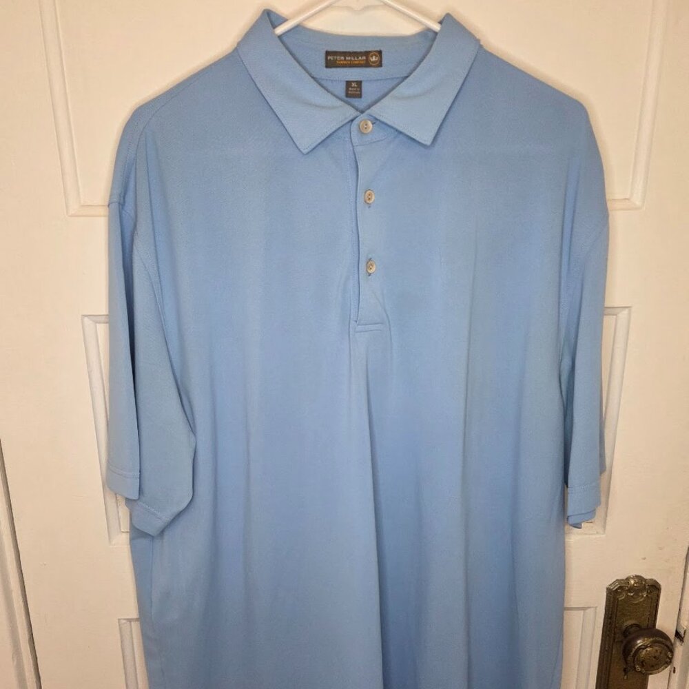 Peter Miller Summer Comfort Short Sleeve Polo Shirt Men's Size XL